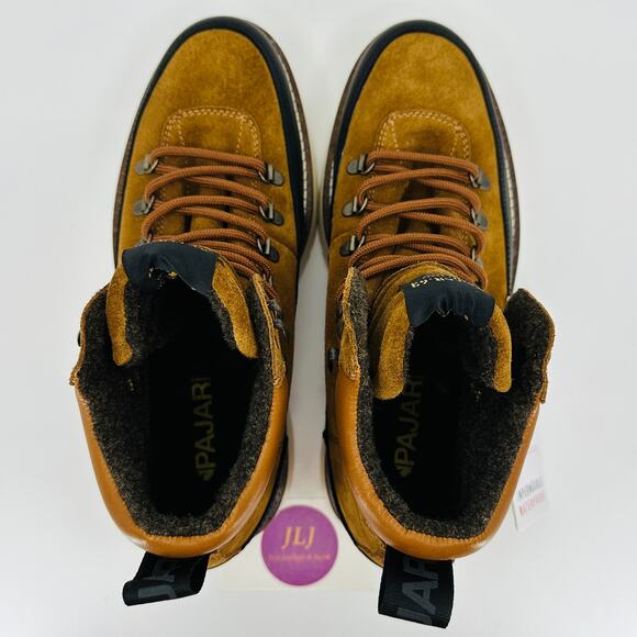 Pajar Men's Yak Cognac Suede Waterproof Lace Up Winter Boots Size 41 EU/8-8.5 US - Picture 9 of 12